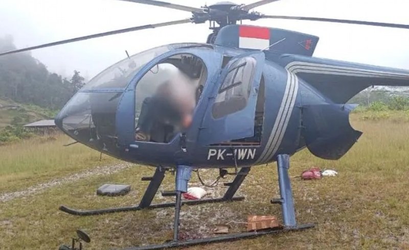 Helikopter yang diserang teroris Papua
