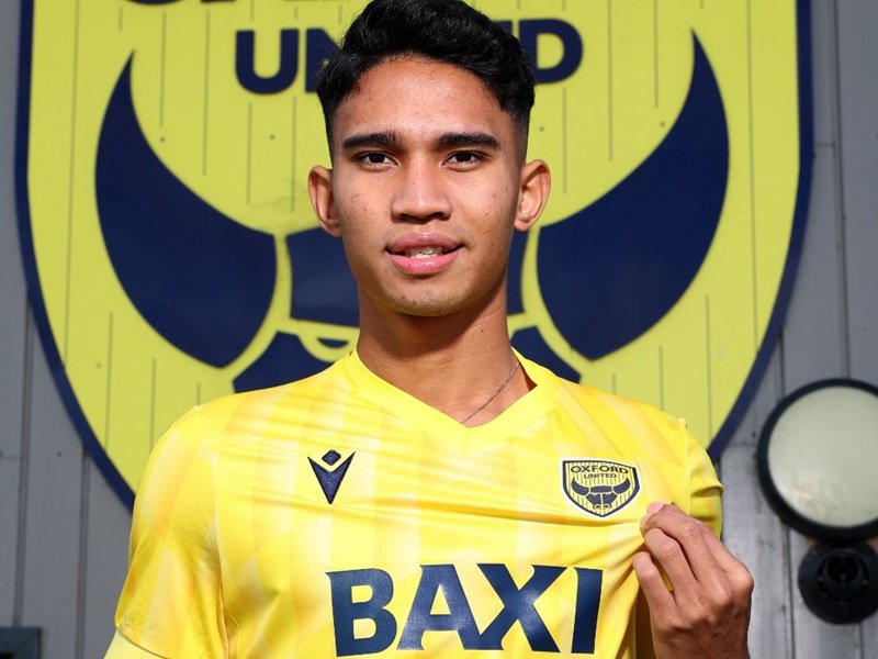 Marselino Ferdinan berseragam Oxford United