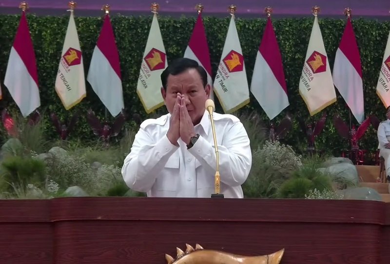 Prabowo Subianto di Rapimnas 4
