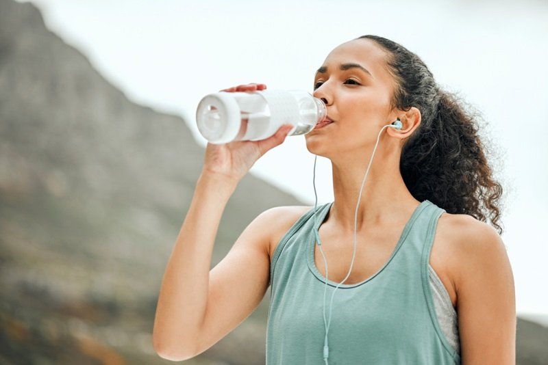 drinking water