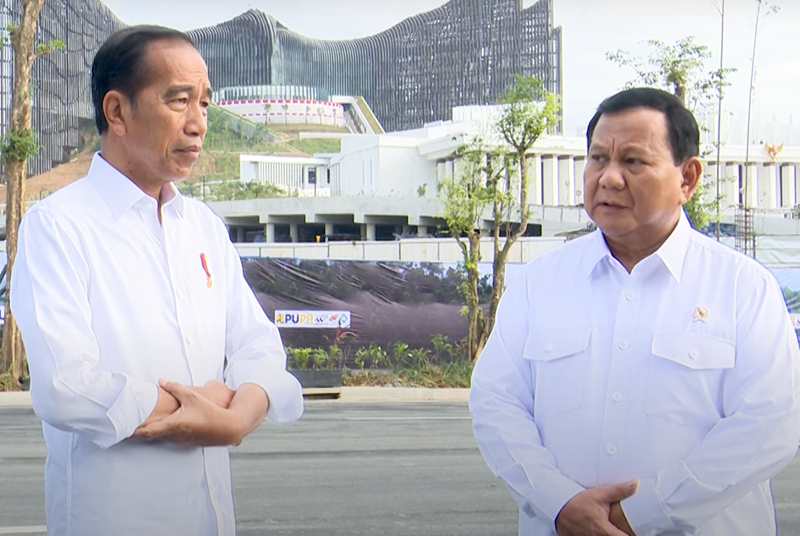 jokowi dan prabowo di ikn nusantara