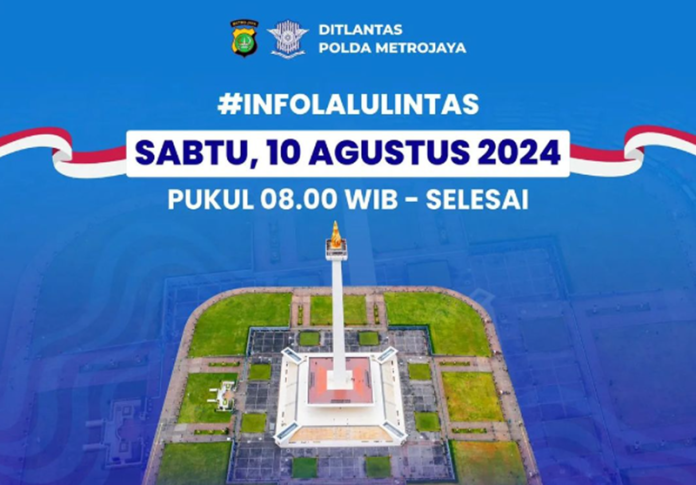 kirab duplikat bendera pusaka dan teks naskah proklamasi 10 agustus 2024