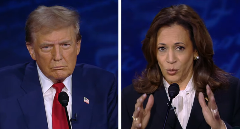 Donald Trump dan Kamala Harris