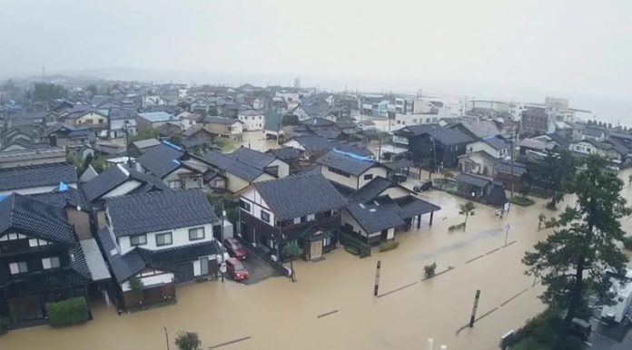 Hujan sebabkan banjir di Jepang