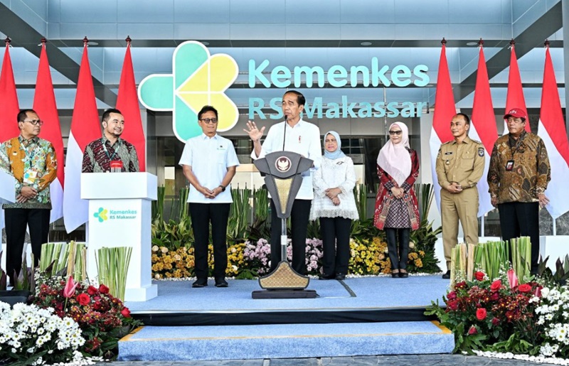 Jokowi resmikan RS di Makassar