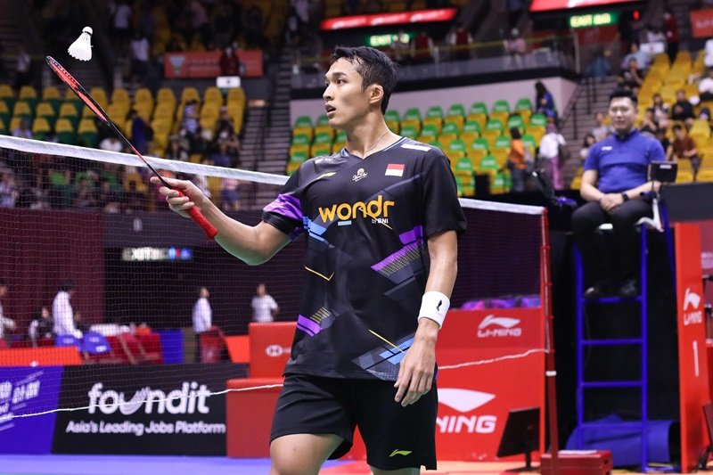 Jonatan Christie di Hong Kong Open 2024