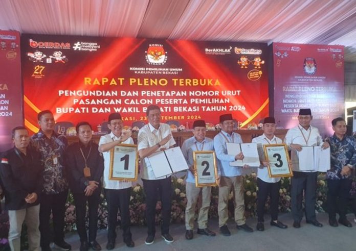 Nomor Urut Pilbup Bekasi 2024