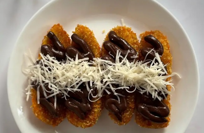 Pisang Goreng Panir Vla Cokelat Keju