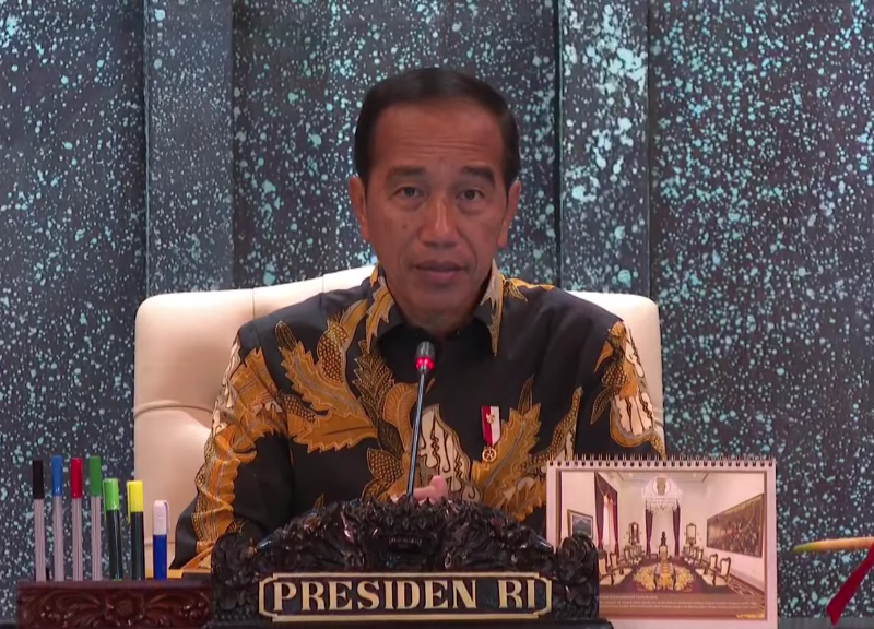 Presiden Jokowi di Sidang Kabinet