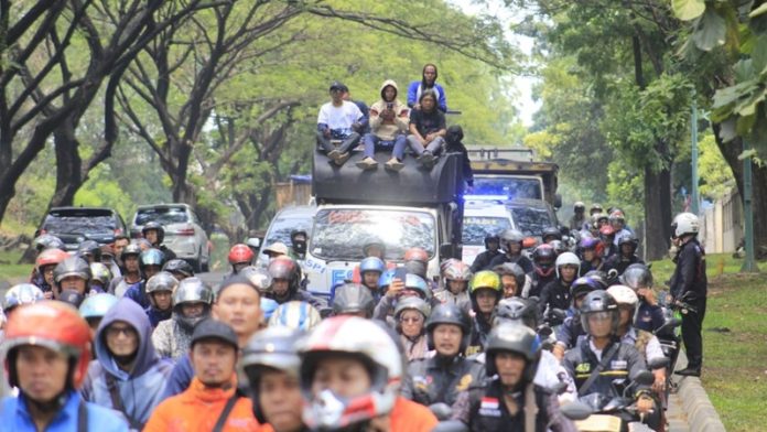 Aksi Buruh di Karawang