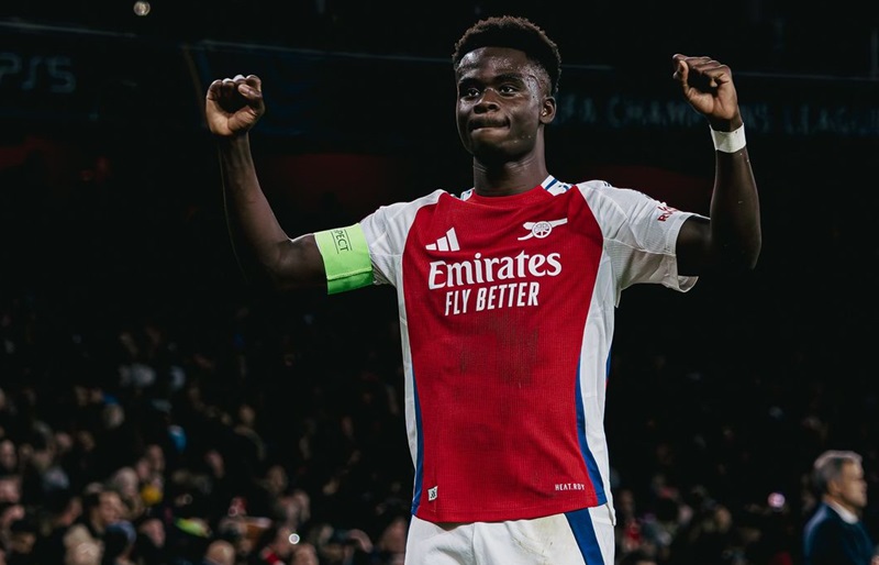 Bukayo Saka, bintang pemain Arsenal