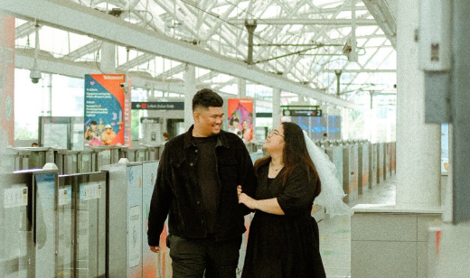 Foto Prewedding di Area Stasiun MRT Jakarta (2)