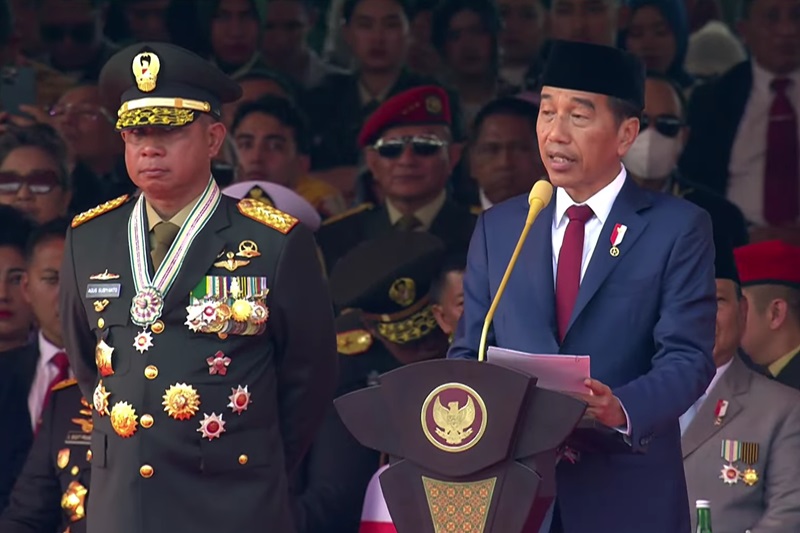 Jokowi HUT TNI Jokowi HUT TNI