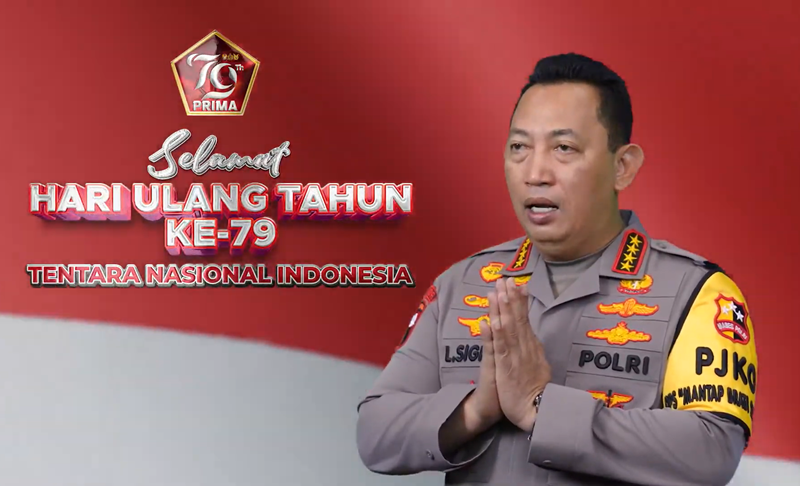 Kapolri Listyo Sigit Prabowo - HUT TNI ke 79