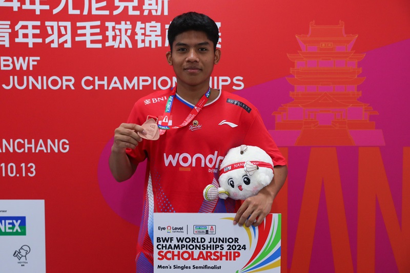 Moh Zaki Ubaidillah raih perunggu Kejuaraan Dunia Badminton Junior Indonesia