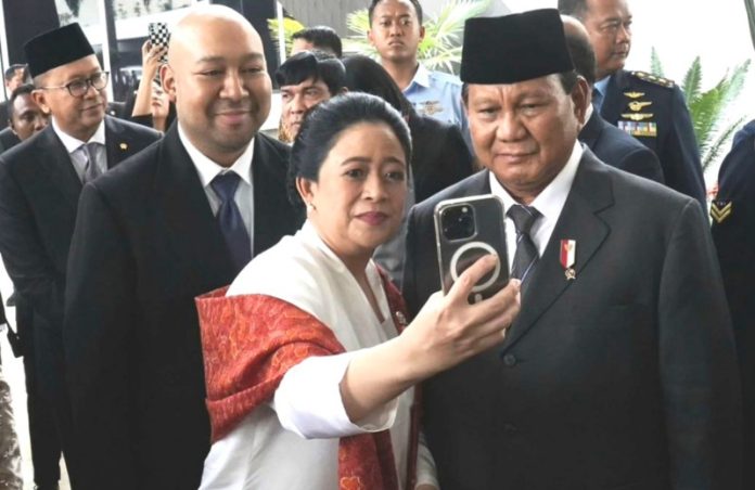 Prabowo Subianto bersama Puan Maharani