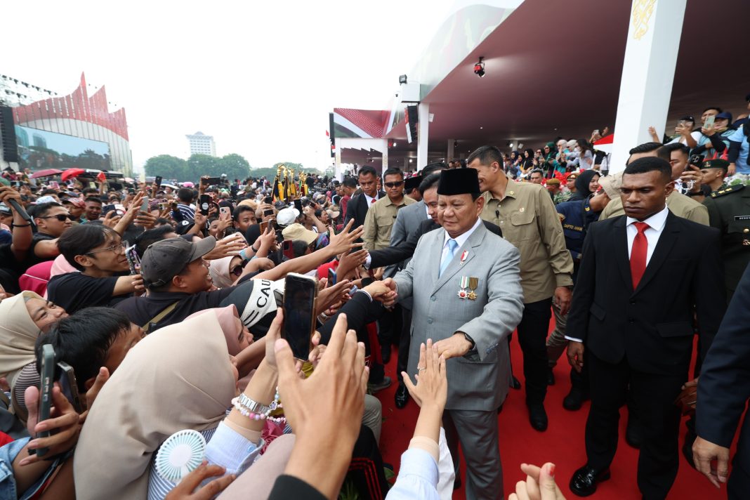 Prabowo Subianto di HUT TNI Ke 79 (1)