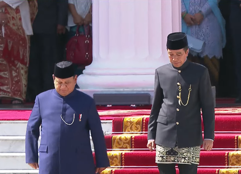 Prabowo dan Jokowi Pisah Sambut