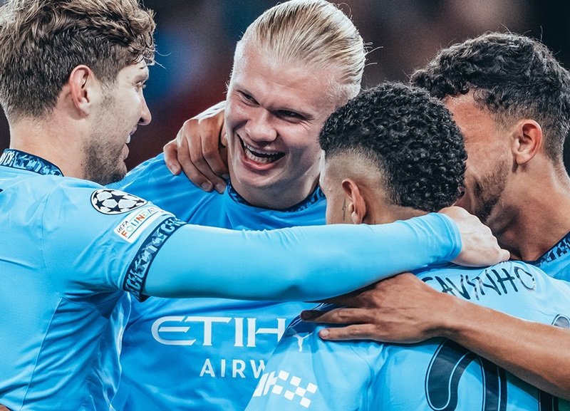 Skuad Manchester City pesta gol ke gawang Sparta Praha di Liga Champions