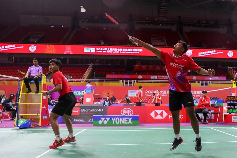 Tim Badminton Indonesia di Piala Suhandinata 2024