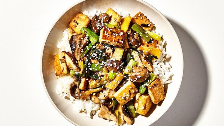 Tumis tahu dan jamur