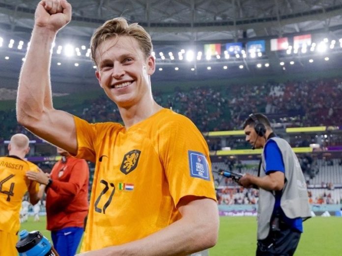 Frenkie de Jong bersama Timnas Belanda