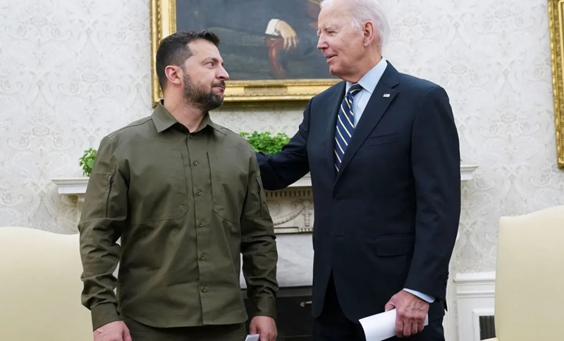 Joe Biden dan Volodymyr Zelenskyy