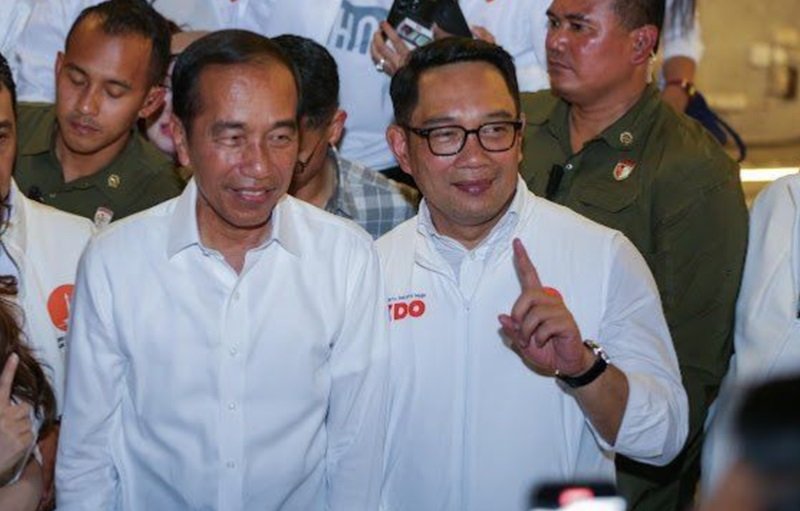 Jokowi bersama Ridwan Kamil