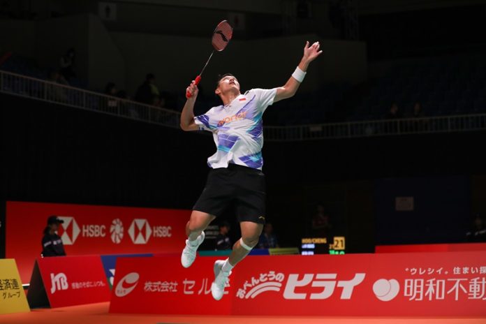 Jonatan Christie di Japan Masters 2024