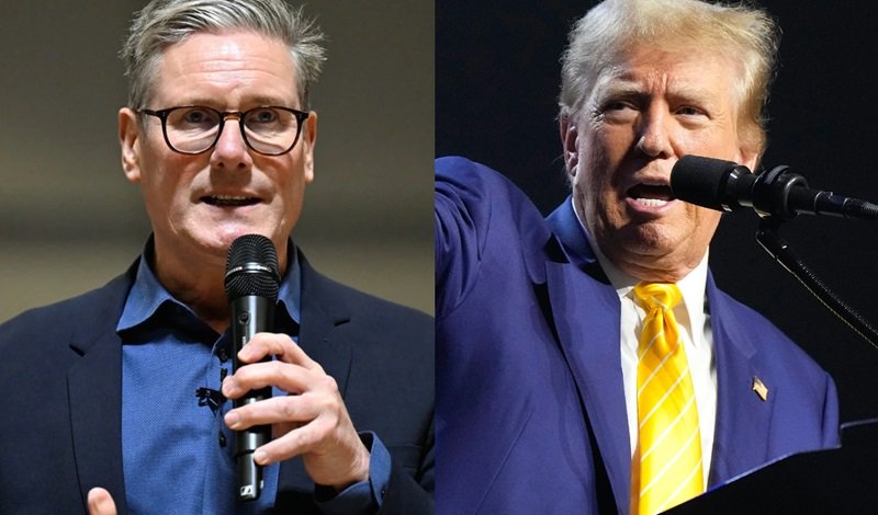 Keir Starmer dan Donald Trump