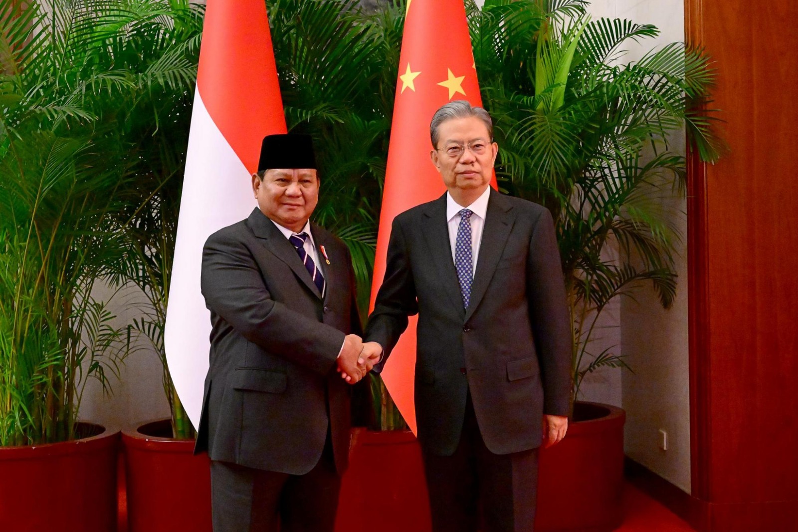 Prabowo Bertemu Ketua NPC Tiongkok