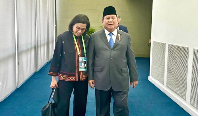 Prabowo Subianto dan Sri Mulyani Indrawati