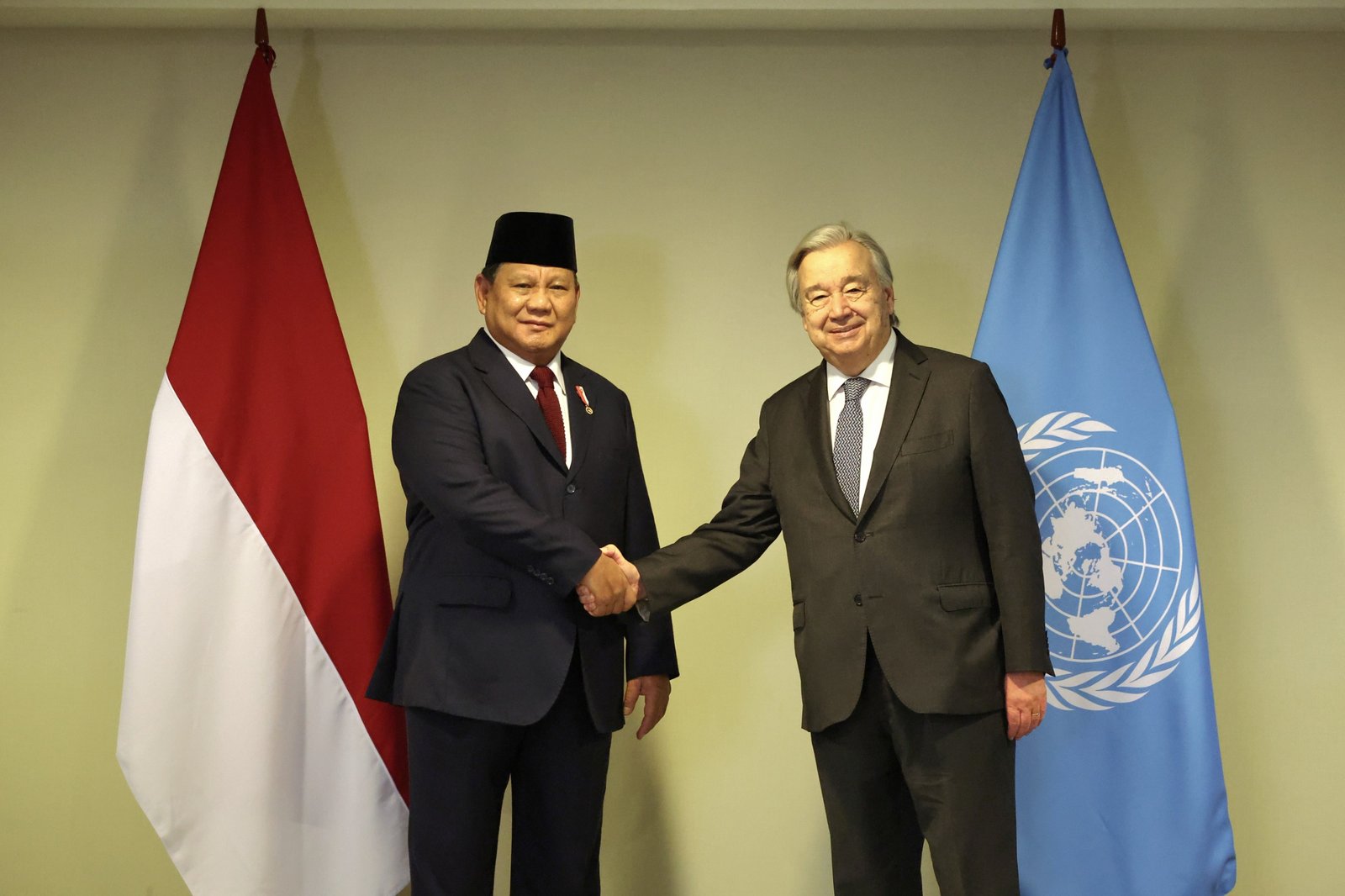 Prabowo dan Sekjen PBB