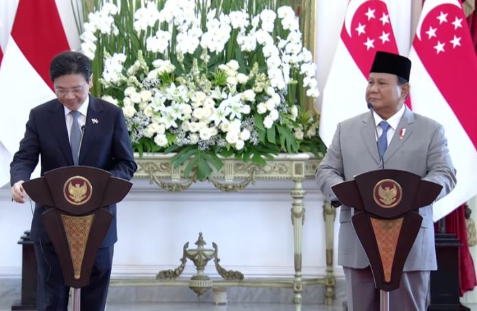 Presiden Prabowo bersama PM Singapura