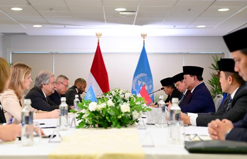 Presiden Prabowo bertemu Sekjen PBB