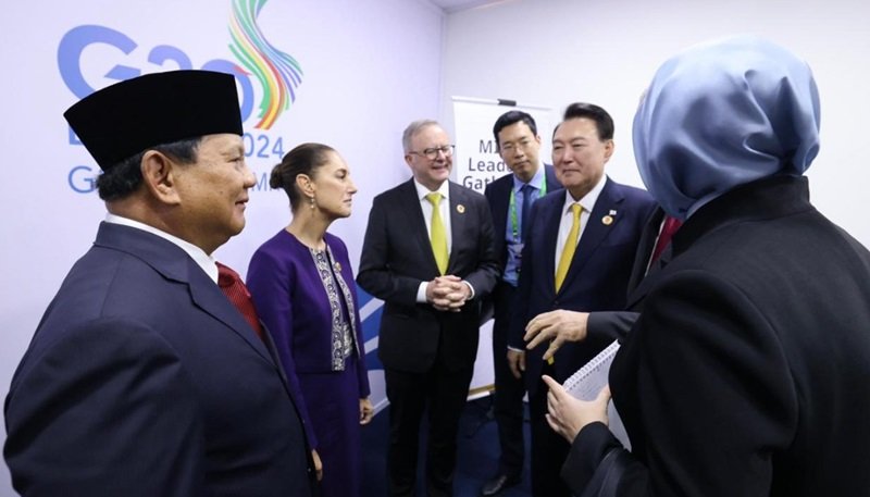 Presiden Prabowo bertemu pemimpin MIKTA