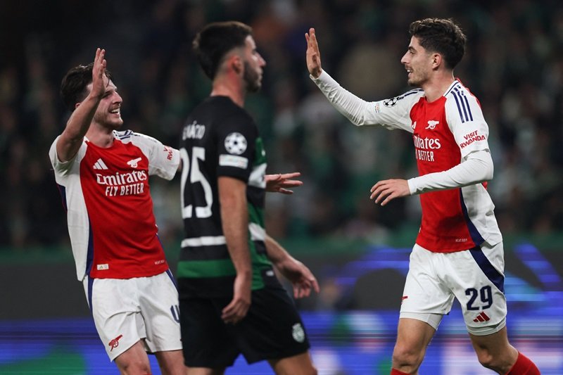 Sporting vs Arsenal di Liga Champions