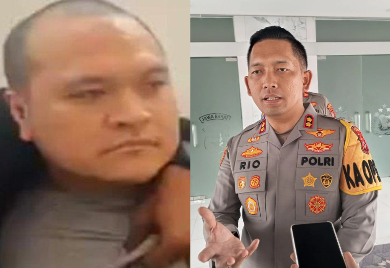 Aipda Nikson Pangaribuan - Kapolres Bogor AKBP Rio