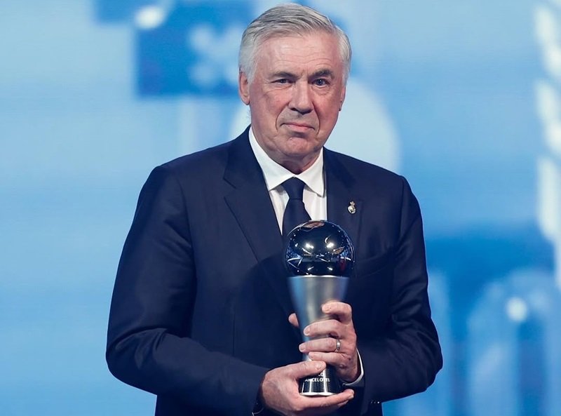 Carlo Ancelotti Pelatih Terbaik FIFA 2024