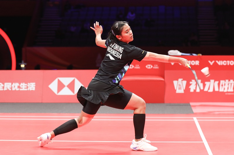 Gregoria Mariska Tunjung di BWF World Tour Finals 2024