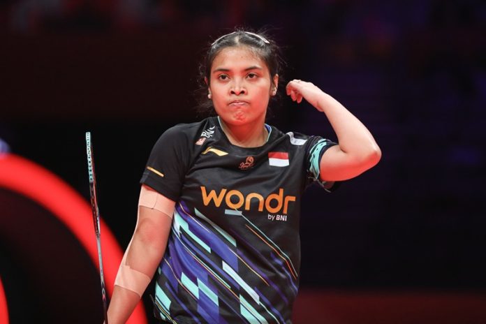 Gregoria Mariska Tunjung di BWF World Tour Finals 2024