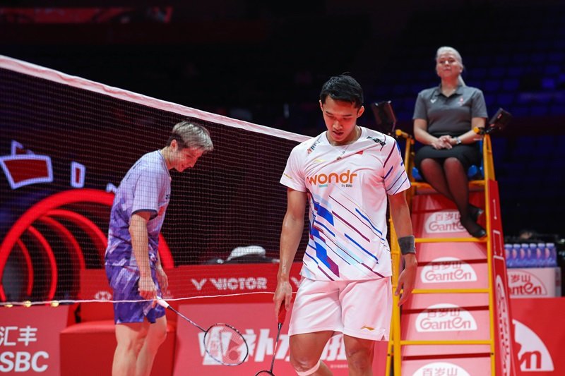 Jonatan Christie vs Shi Yu Qi di BWF World Tour Finals 2024