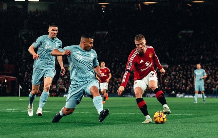 Manchester United vs Nottingham Forest di Liga Inggris