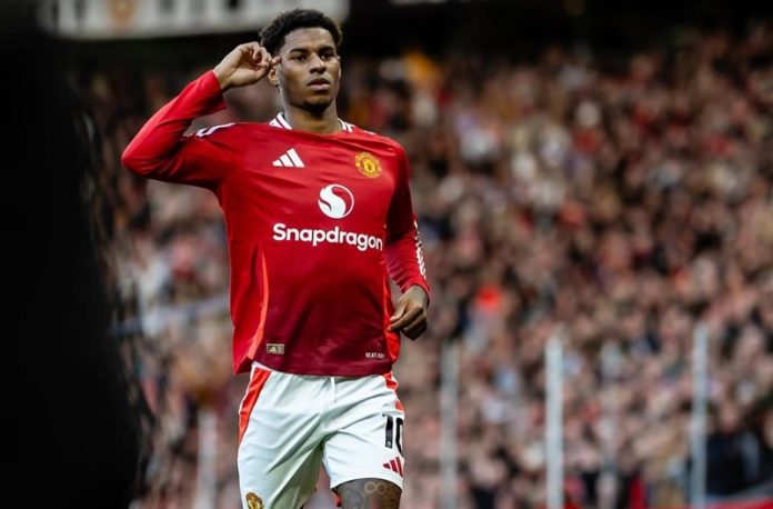 Marcus Rashford bersama Manchester United