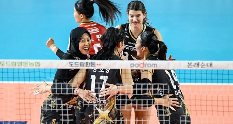 Megawati Hangestri dan Red Sparks di Liga Voli Korea Selatan