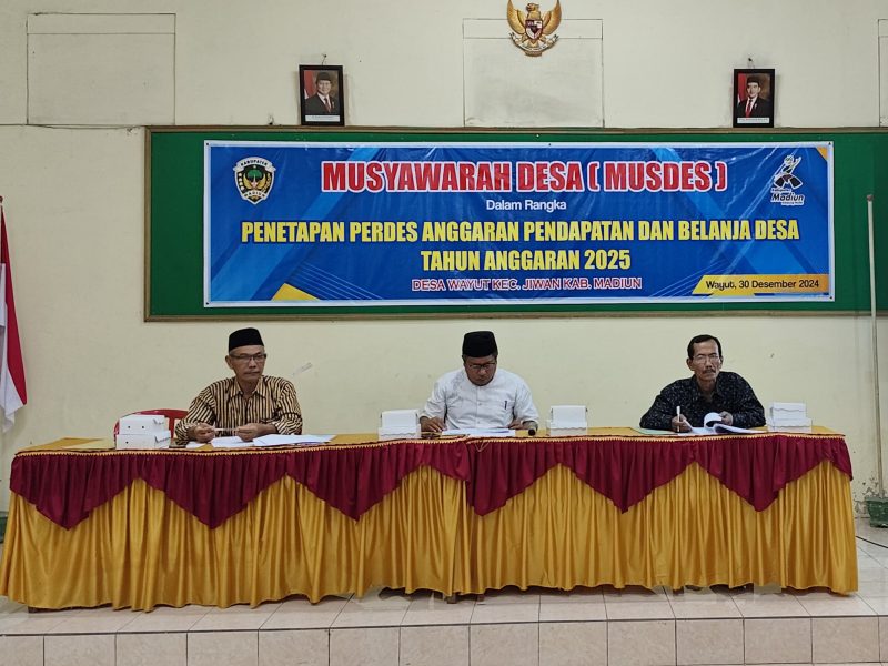 Musyawarah Desa Wayut Madiun Jawa Timur