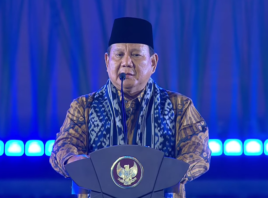 Prabowo Subianto di Perayaan Natal Nasional 2024
