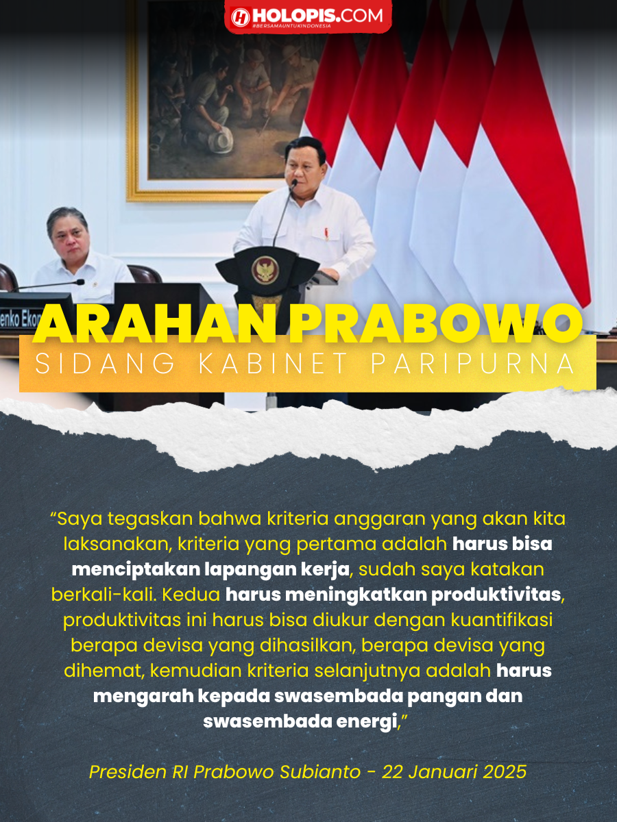 Arahan Presiden Prabowo Subianto