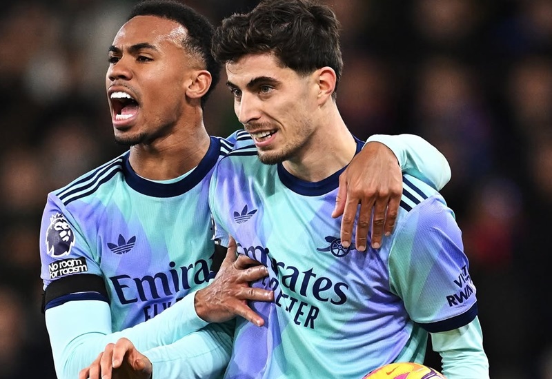 Gabriel Magalhaes dan Kai Havertz di Arsenal