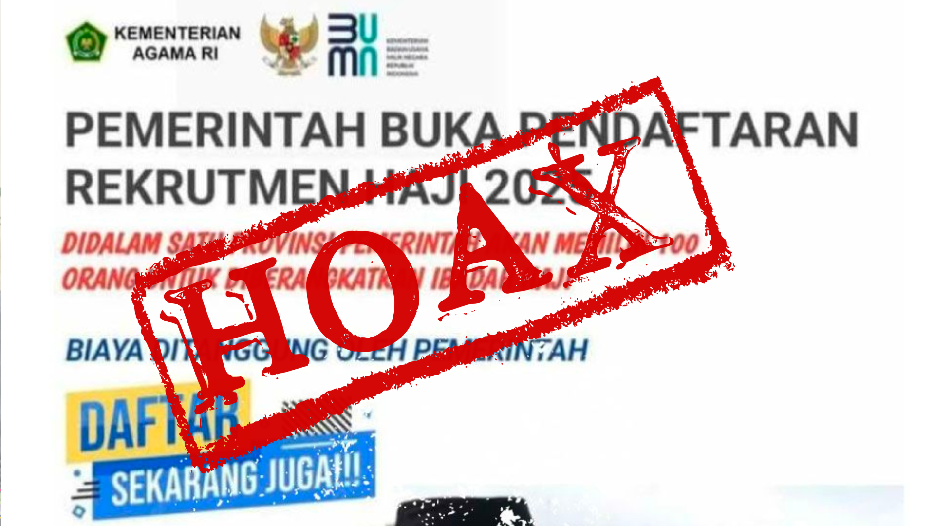 Biar Nggak Mudah Kena Hoaks, Ini Cara Cek Informasi Sebelum Percaya 3 Hoaks Loker Petugas Haji